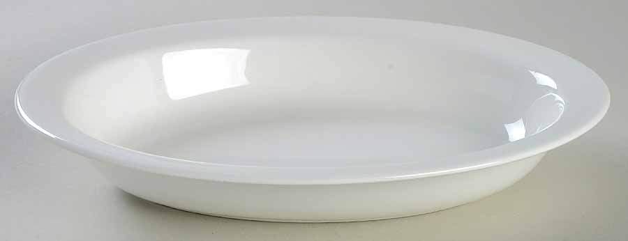 White Saleware 10" Oval Vegetable Bowl by Wedgwood-1