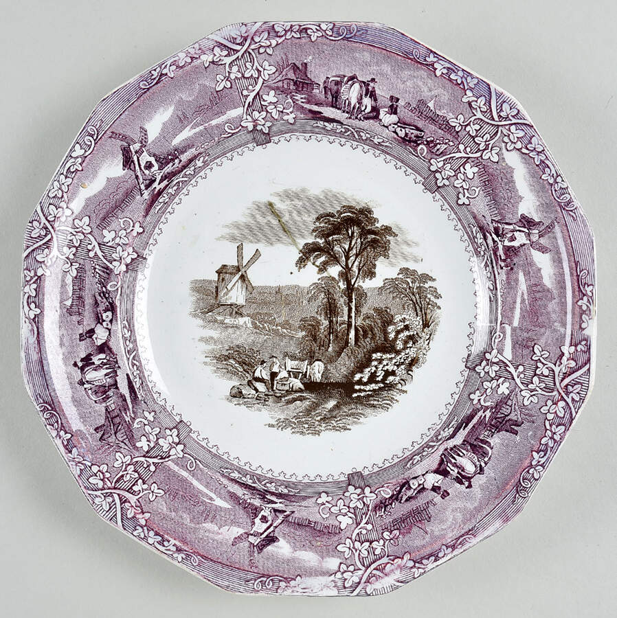 Eon (Purple) Luncheon Plate by George Wooliscroft-1