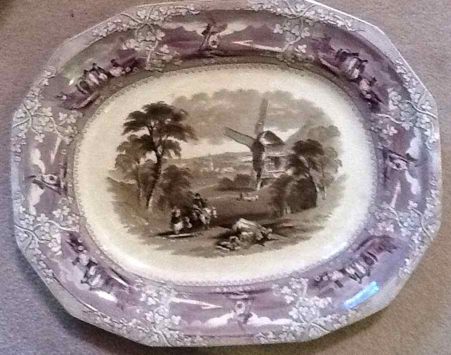 Eon (Purple) 15" Oval Serving Platter by George Wooliscroft-1