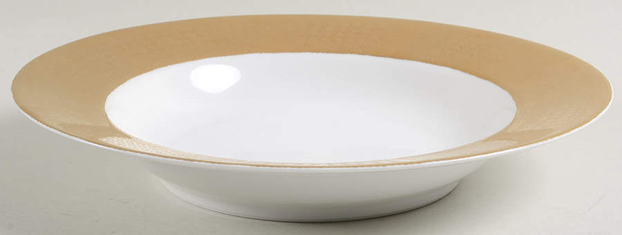 Aegean Gold Large Rim Soup Bowl by Wallace Heritage (Japan)-1