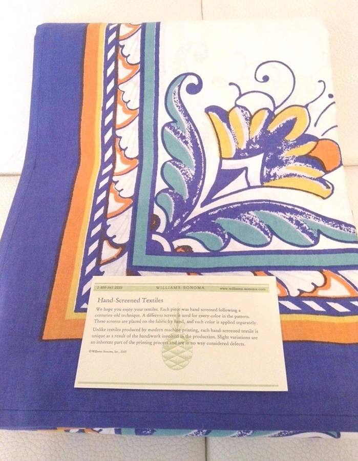 Mediterranean 70" X 108" Rectangular Tablecloth by Williams-Sonoma-1