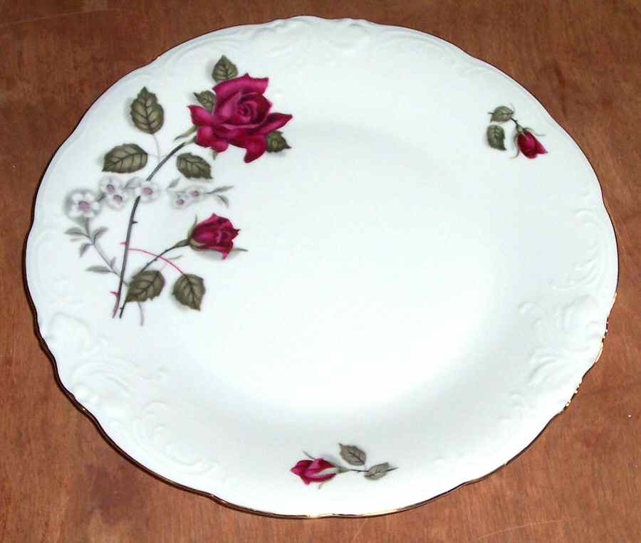 Old Rose Dinner Plate by Wawel-1