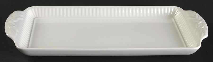Edme Antique White (New 2008) Rectangular Tray 11" by Wedgwood-1