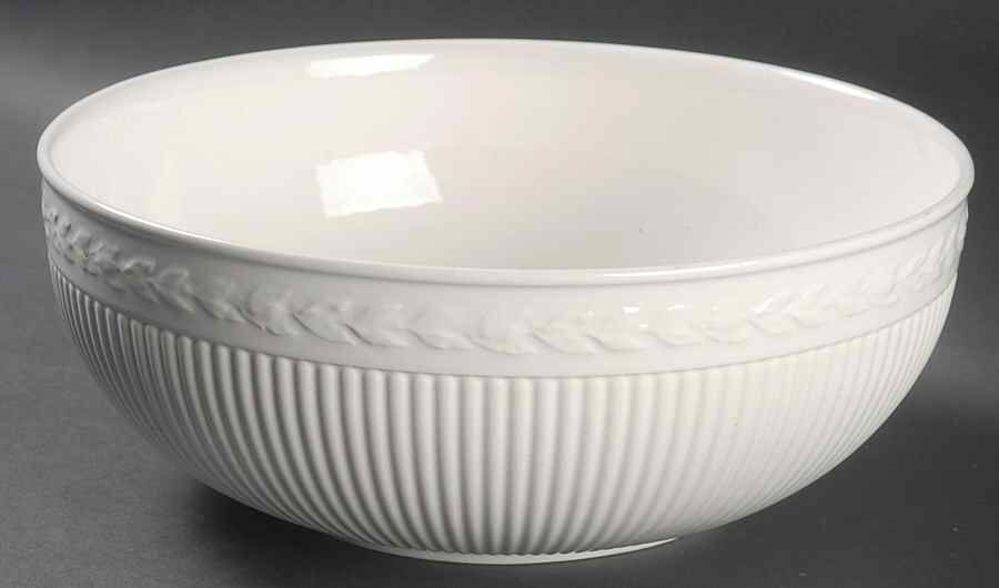 Edme Antique White (New 2008) 10" Round Vegetable Bowl by Wedgwood-1