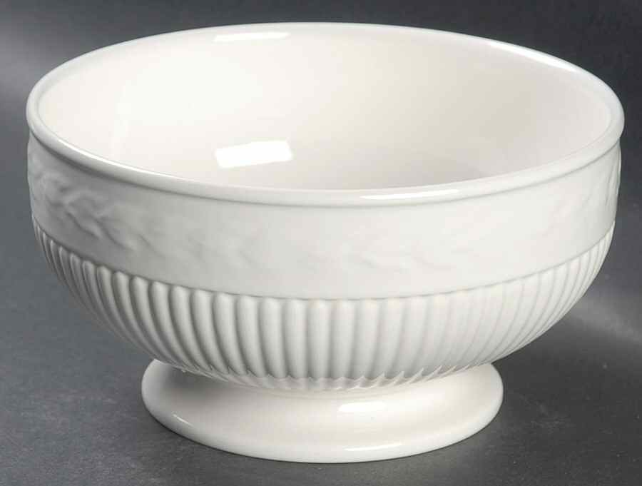 Edme Antique White (New 2008) Soup/Cereal Bowl by Wedgwood-1