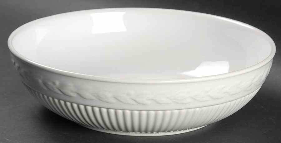 Edme Antique White (New 2008) 8" Individual Pasta Bowl by Wedgwood-1