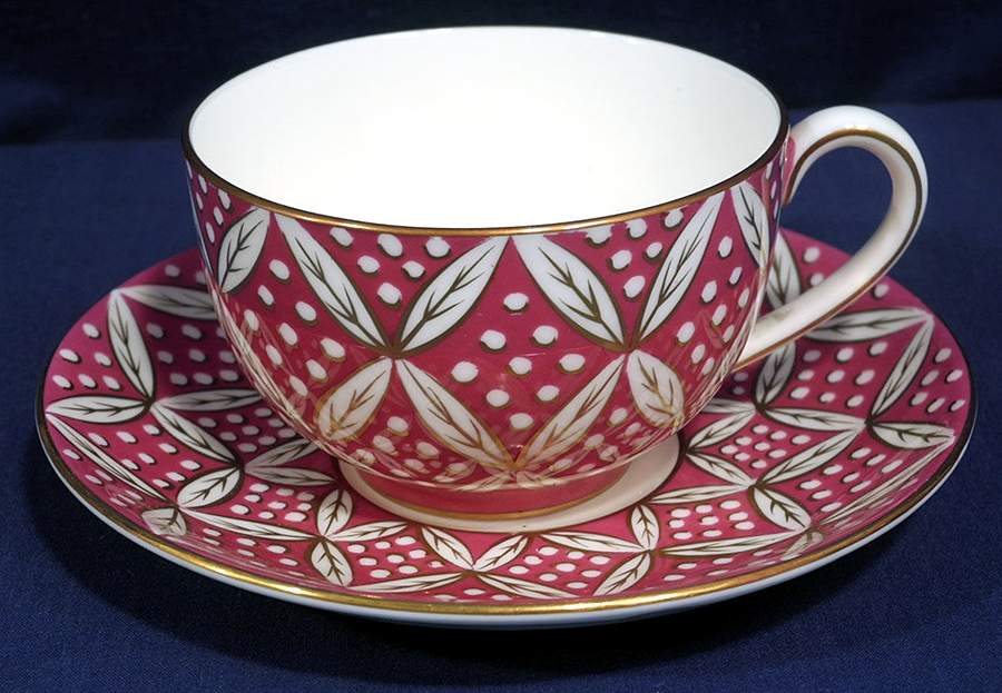 S378 Footed Cup & Saucer Set by Wedgwood-1