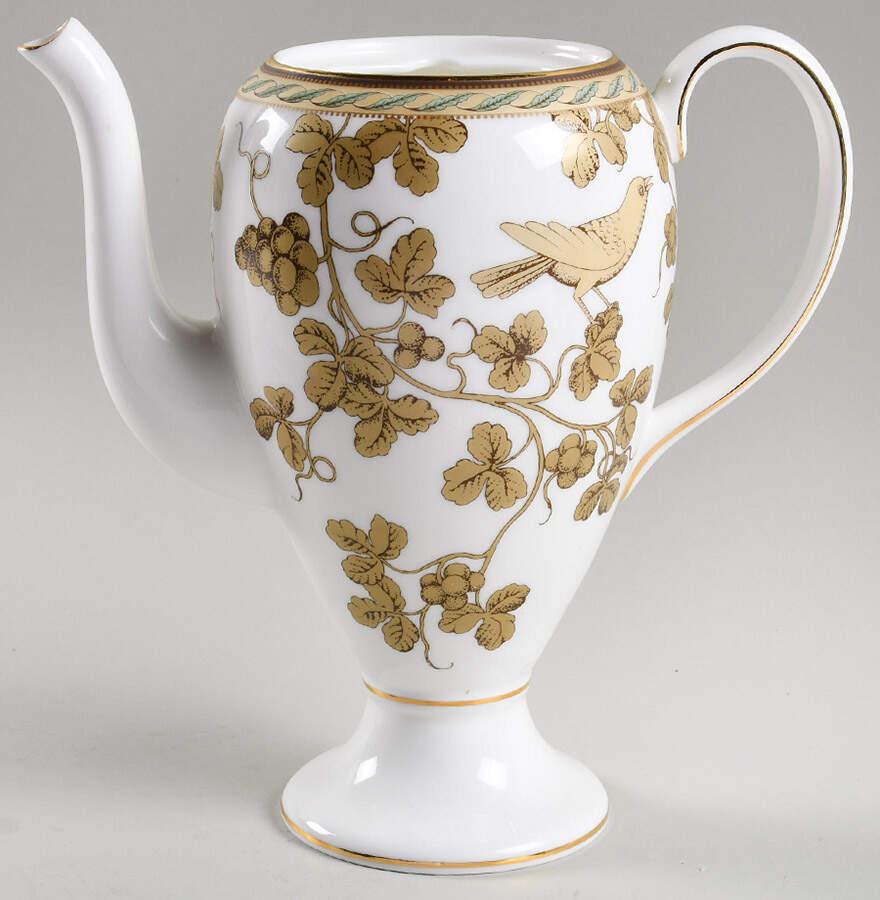 Golden Bird Coffee Pot No Lid by Wedgwood-1