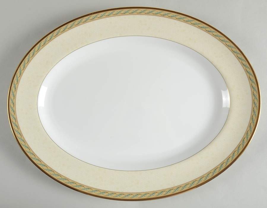 Golden Bird 15" Oval Serving Platter by Wedgwood-1