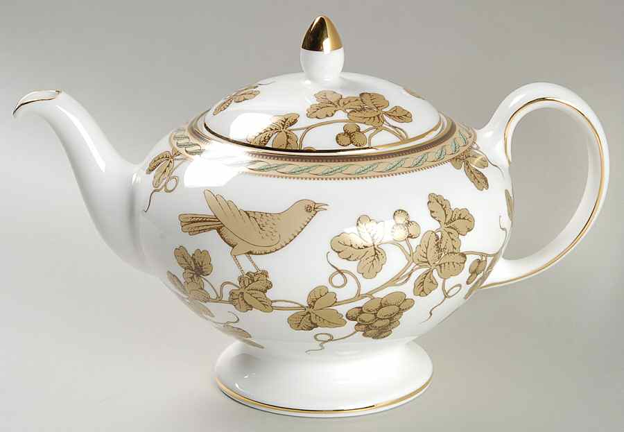Golden Bird Teapot & Lid by Wedgwood-1