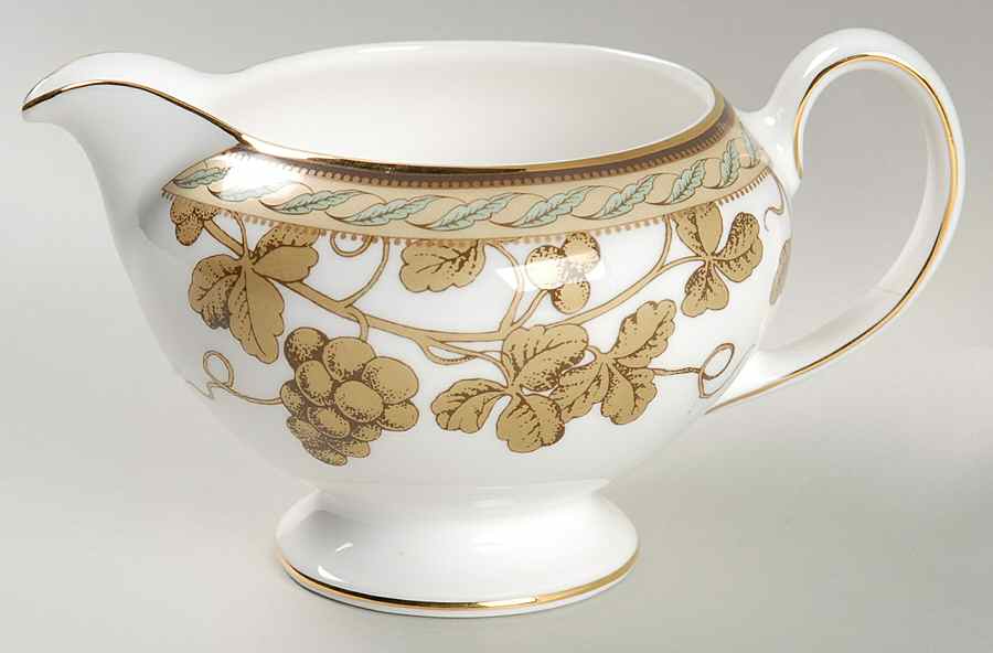 Golden Bird Leigh Shape Creamer by Wedgwood-1