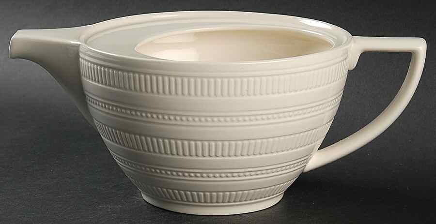 Jasper Conran Impressions Cream Teapot No Lid by Wedgwood-1