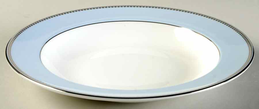 Vera Lace Bouquet Iris Large Rim Soup Bowl by Wedgwood-1