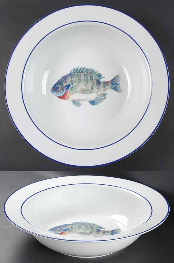 La Mer Fish 14" Round Serving Bowl by Williams-Sonoma-1