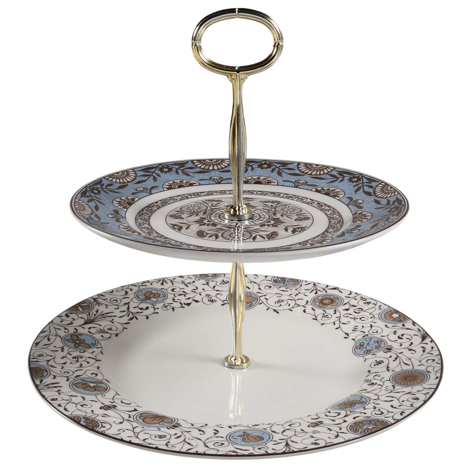 Conservatory Collection 6 5/8"-10"  2 Tiered Serving Tray (Dp, Sp) HC by Wedgwood-1