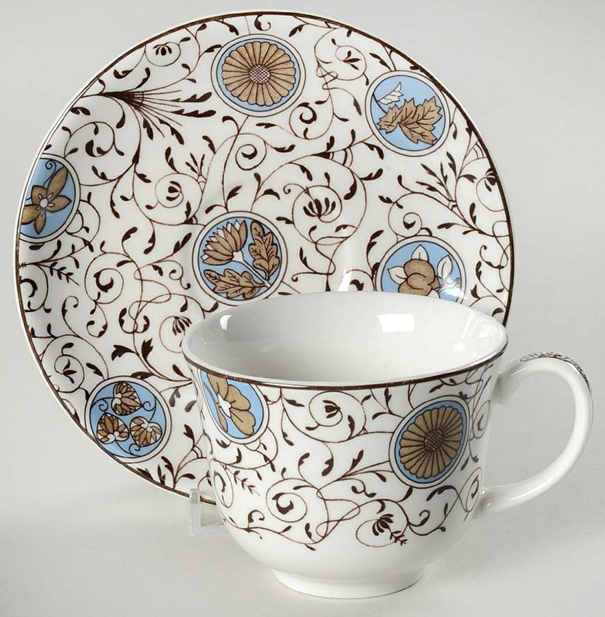 Conservatory Collection Footed Cup & Saucer Set by Wedgwood-1