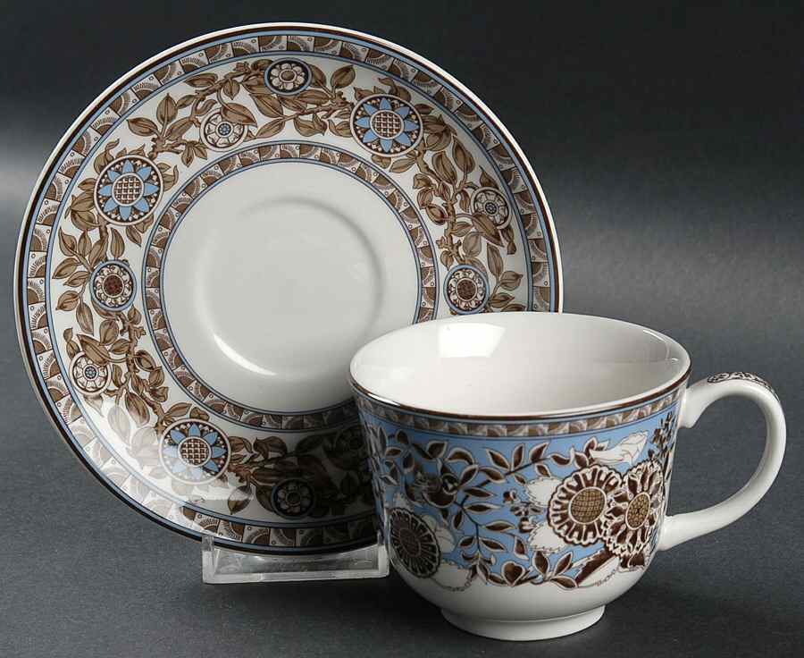 Conservatory Collection Footed Cup & Saucer Set by Wedgwood-1