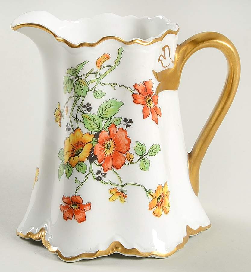 B2036-1 (Gold Daubs and Trim) Creamer by Warwick-1