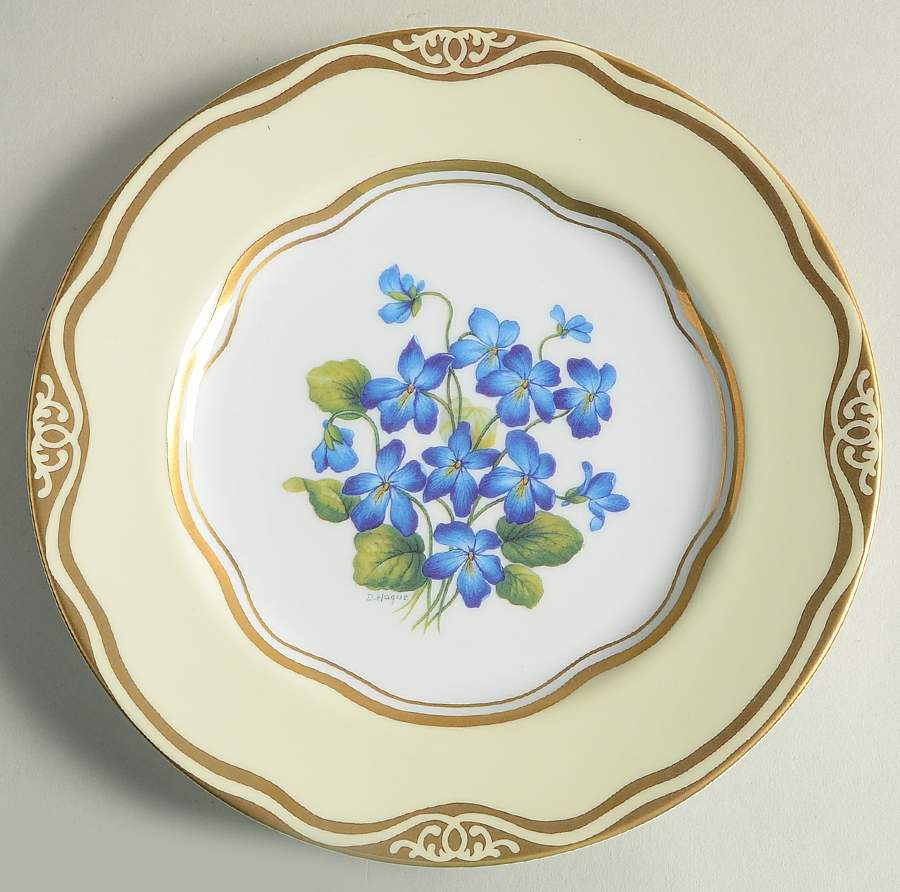 Flowers of the First Lady Collection Salad/Dessert Plate by Woodmere-1