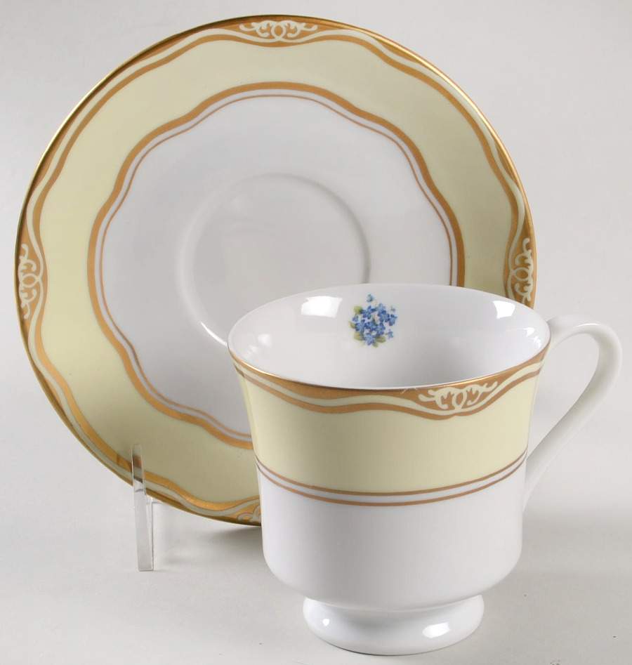 Flowers of the First Lady Collection Footed Cup & Saucer Set by Woodmere-1