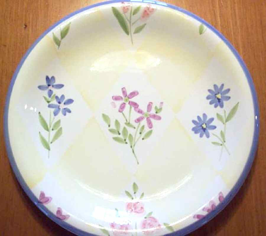 Vintage Garden Harlequin Dinner Plate by Whole Home-1