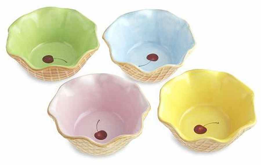 Ice Cream Cone Individual Ice Cream/Dip Bowl by Williams-Sonoma-1
