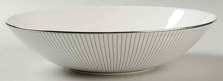 Jasper Conran Blue Pinstripe Coupe Cereal Bowl by Wedgwood-1