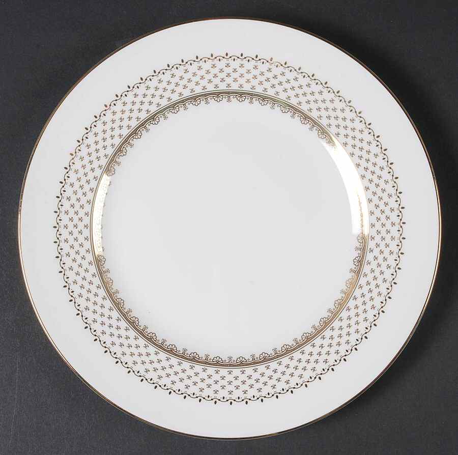 French Knot (Gold Trim) Salad Plate by Wedgwood-1