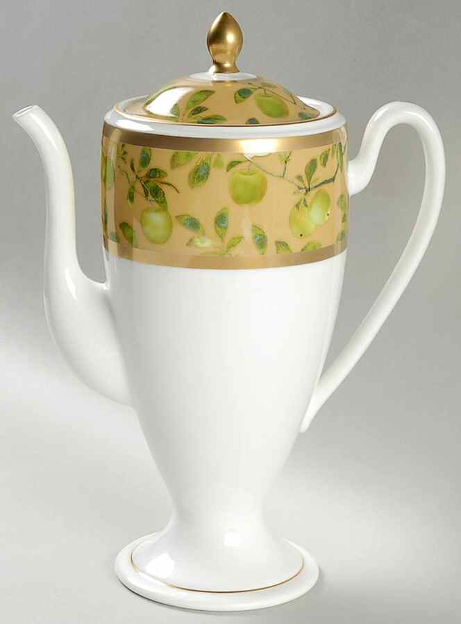 Golden Apple Coffee Pot & Lid by Waterford China-1