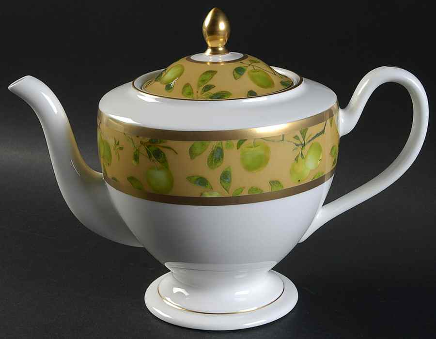 Golden Apple Teapot & Lid by Waterford China-1