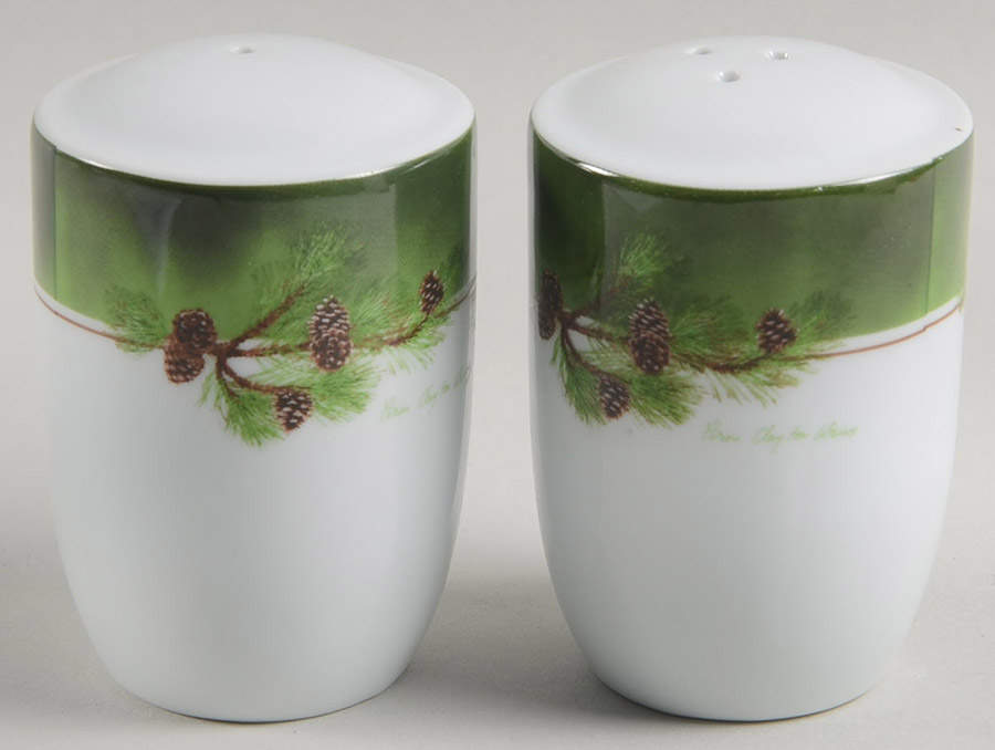 Pinecone Rim Salt & Pepper Set by Wild Wings-1