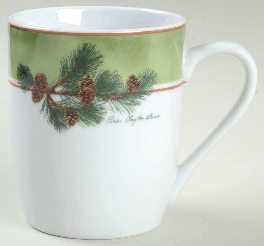 Pinecone Rim Mug by Wild Wings-1