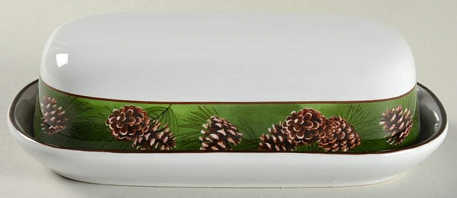 Pinecone Rim 1/4 Lb Covered Butter by Wild Wings-1