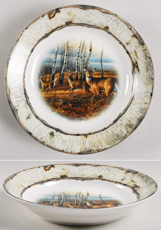Birch Line, The Rim Soup Bowl by Wild Wings-1