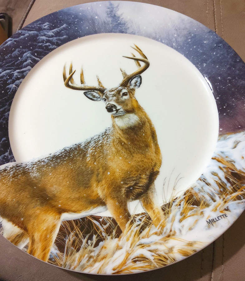 Whitetail Dinner Plate by Wild Wings-1