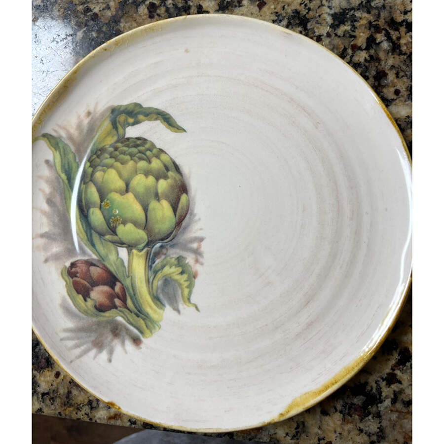 Tuscan Vegetable Salad/Dessert Plate by World Market-1