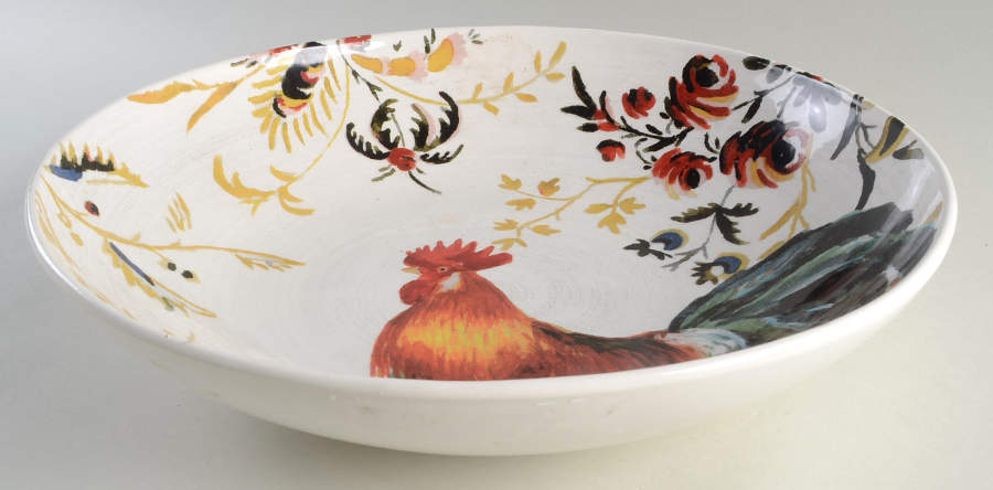 Rooster Francais 13" Round Serving Bowl by Williams-Sonoma-1