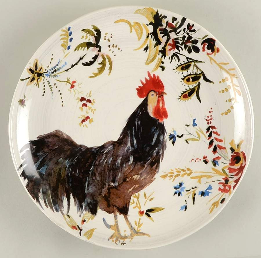 Rooster Francais 15" Chop Plate (Round Platter) by Williams-Sonoma-1
