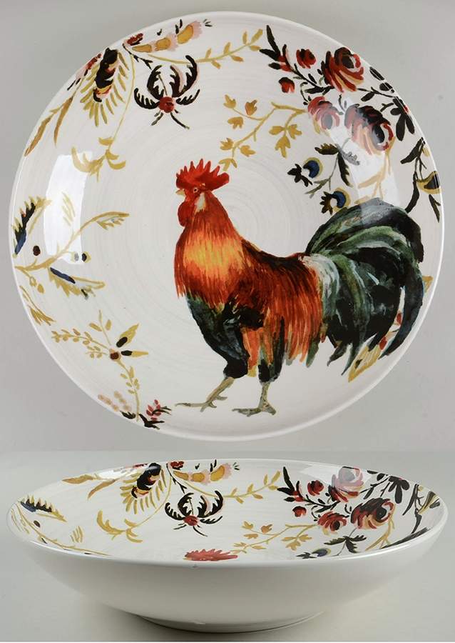 Rooster Francais Centerpiece/Console Bowl by Williams-Sonoma-1