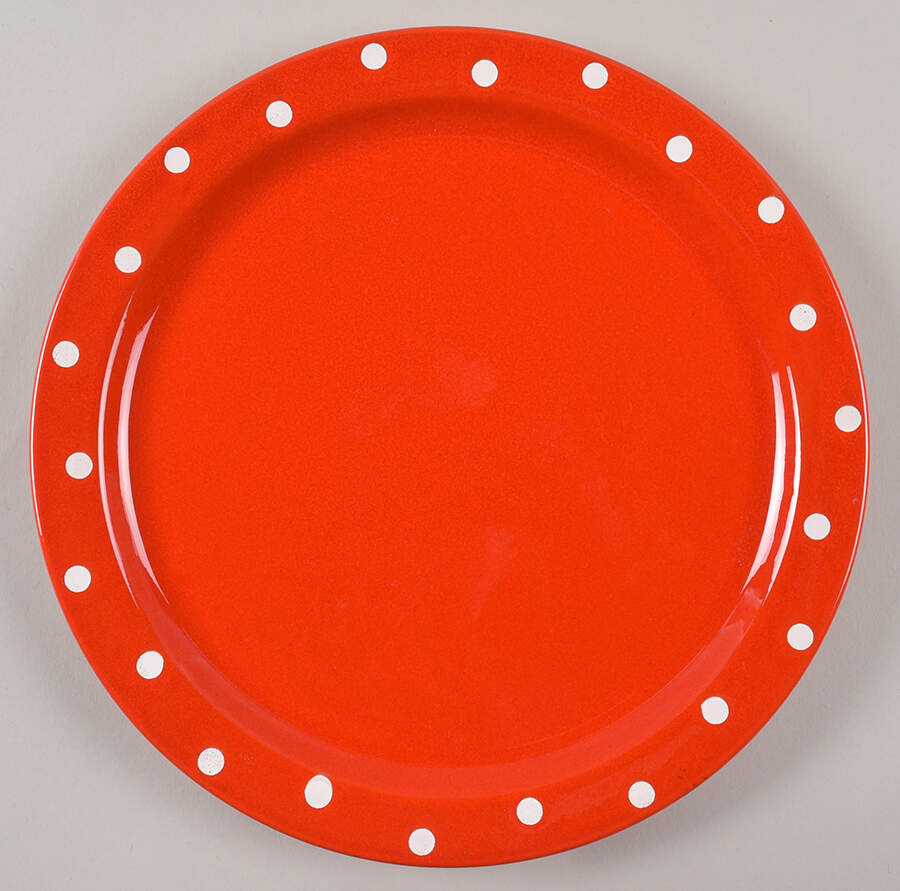 Polka Dots Red Dinner Plate by Waechtersbach-1