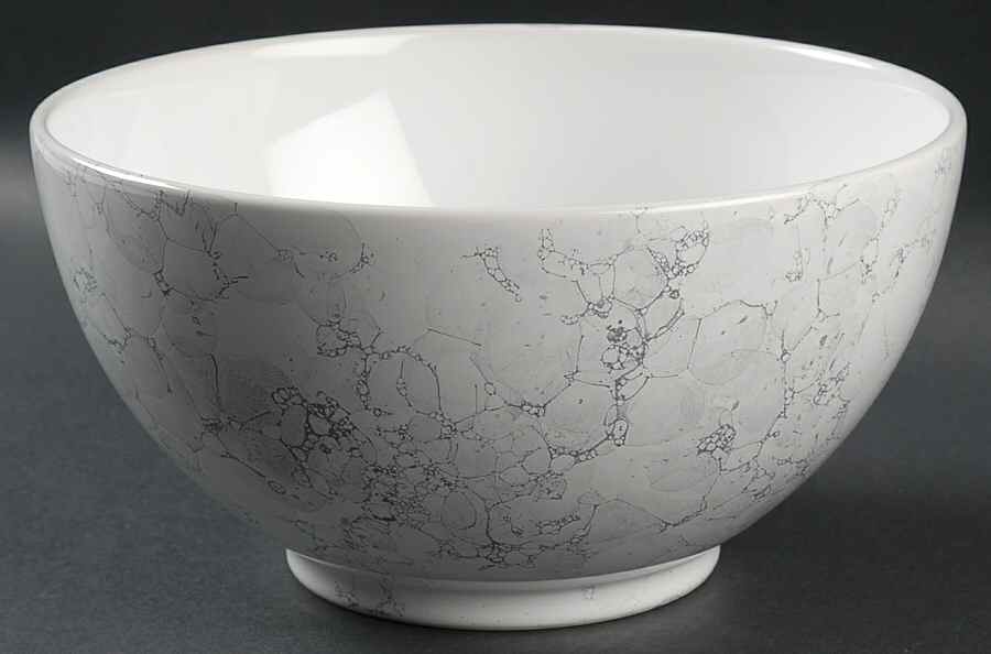 Marble White 9" Round Serving Bowl by Waechtersbach-1