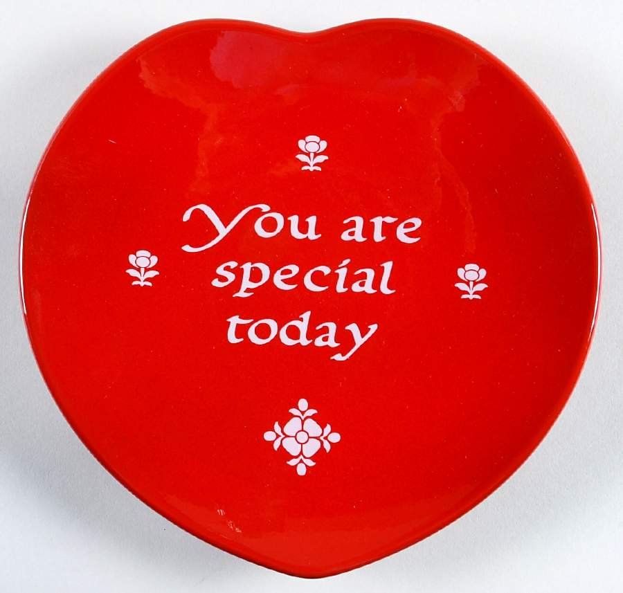 You Are Special Today Heart Shaped Plate by Waechtersbach-1