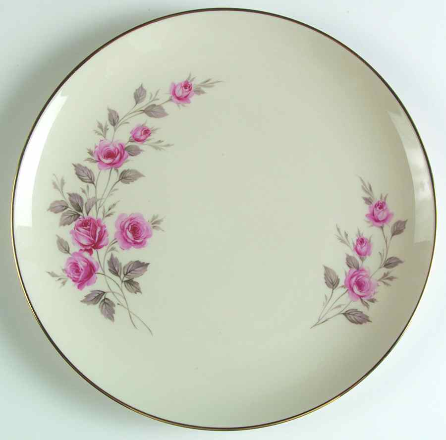 Rose Rhapsody Gold Dinner Plate by West Bend-1