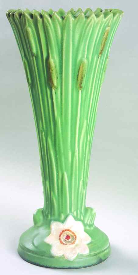 Ardsley (Cattail) 12" Vase by Weller-1