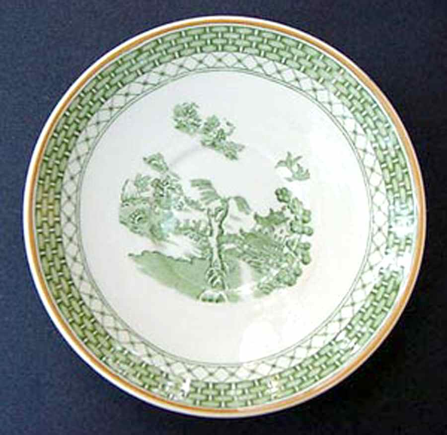 Hankow Green Saucer by Wood & Sons-1