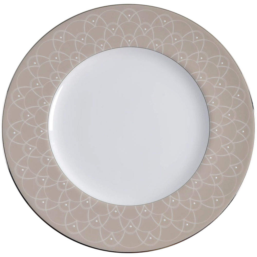 Ballet Icing Mocha Salad/Accent Plate - Set of 4 by Waterford China-1