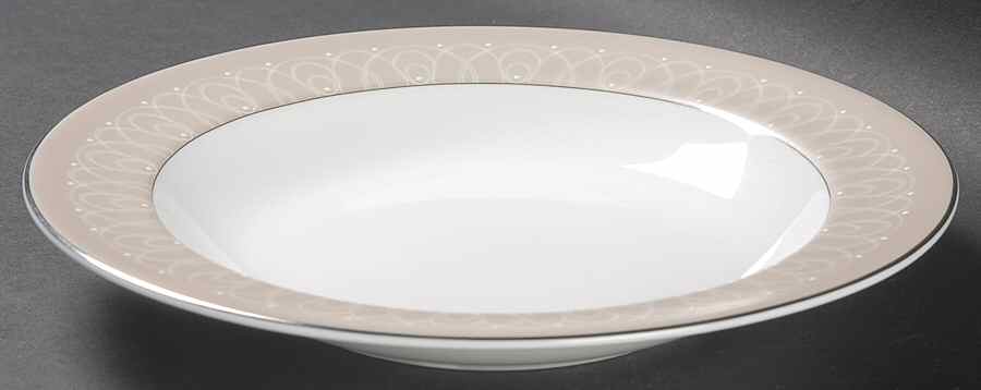 Ballet Icing Mocha Large Rim Soup Bowl by Waterford China-1