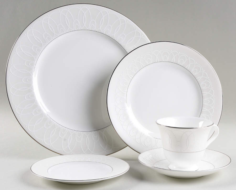 Ballet Icing Pearl 5 Piece Place Setting by Waterford China-1