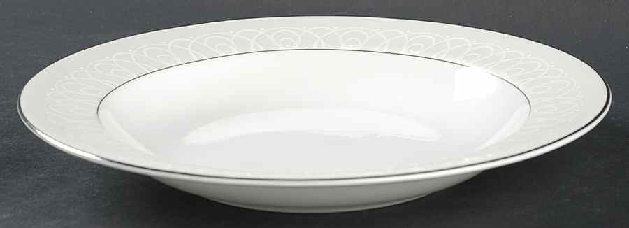 Ballet Icing Pearl Large Rim Soup Bowl by Waterford China-1