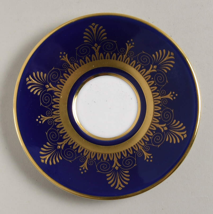 Anthemion Blue Saucer for Demitasse Cup by Wedgwood-1